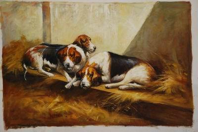 unknow artist Dogs 029 China oil painting art